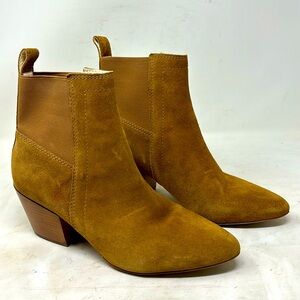 Women’s brown suede Matisse Harper ankle bootie pointed toe size 10